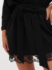 Платье мини Sassofono модель A271-SF-1348_черный Фото