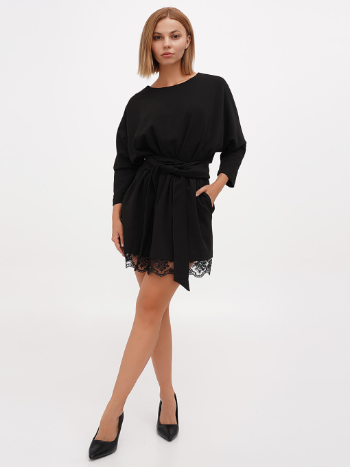 Сукня міні Sassofono модель A271-SF-1348_черный Фото