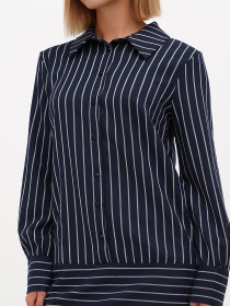 Платье мини Sassofono модель A271-SF-1350_синий_молочній Фото