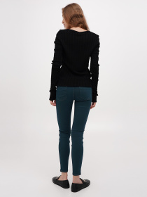 Скинни джинсы Sassofono модель A271-SF-1361_зеленый Фото