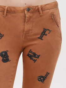 Скинни джинсы Sassofono модель A271-SF-1363_бежевый Фото