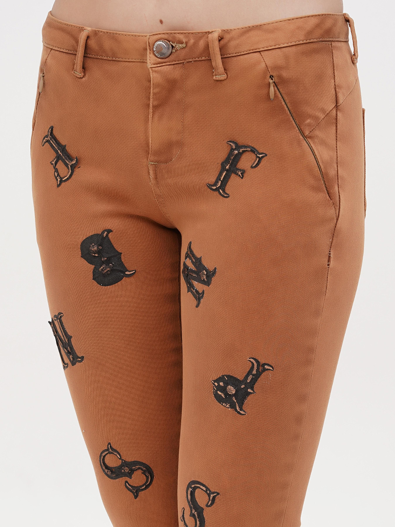 Скинни джинсы Sassofono модель A271-SF-1363_бежевый Фото