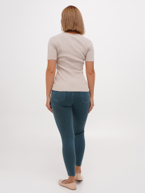 Скинни джинсы Sassofono модель A271-SF-1364_зеленый Фото