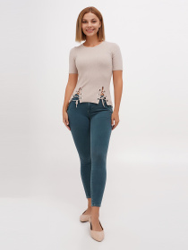 Скіні джинси Sassofono Модель A271-SF-1364_зеленый Фото