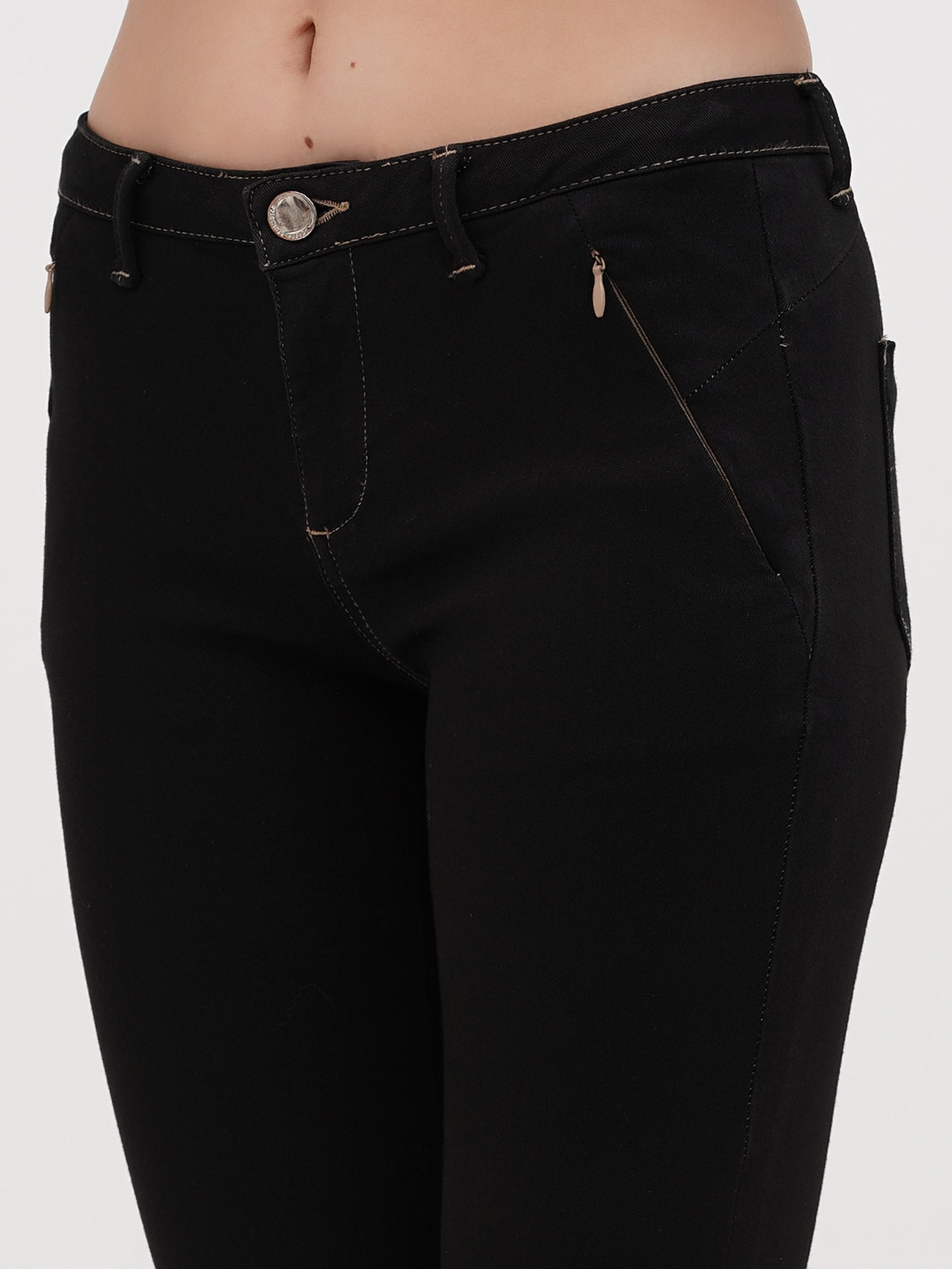 Скинни джинсы Sassofono модель A271-SF-1366_черный Фото