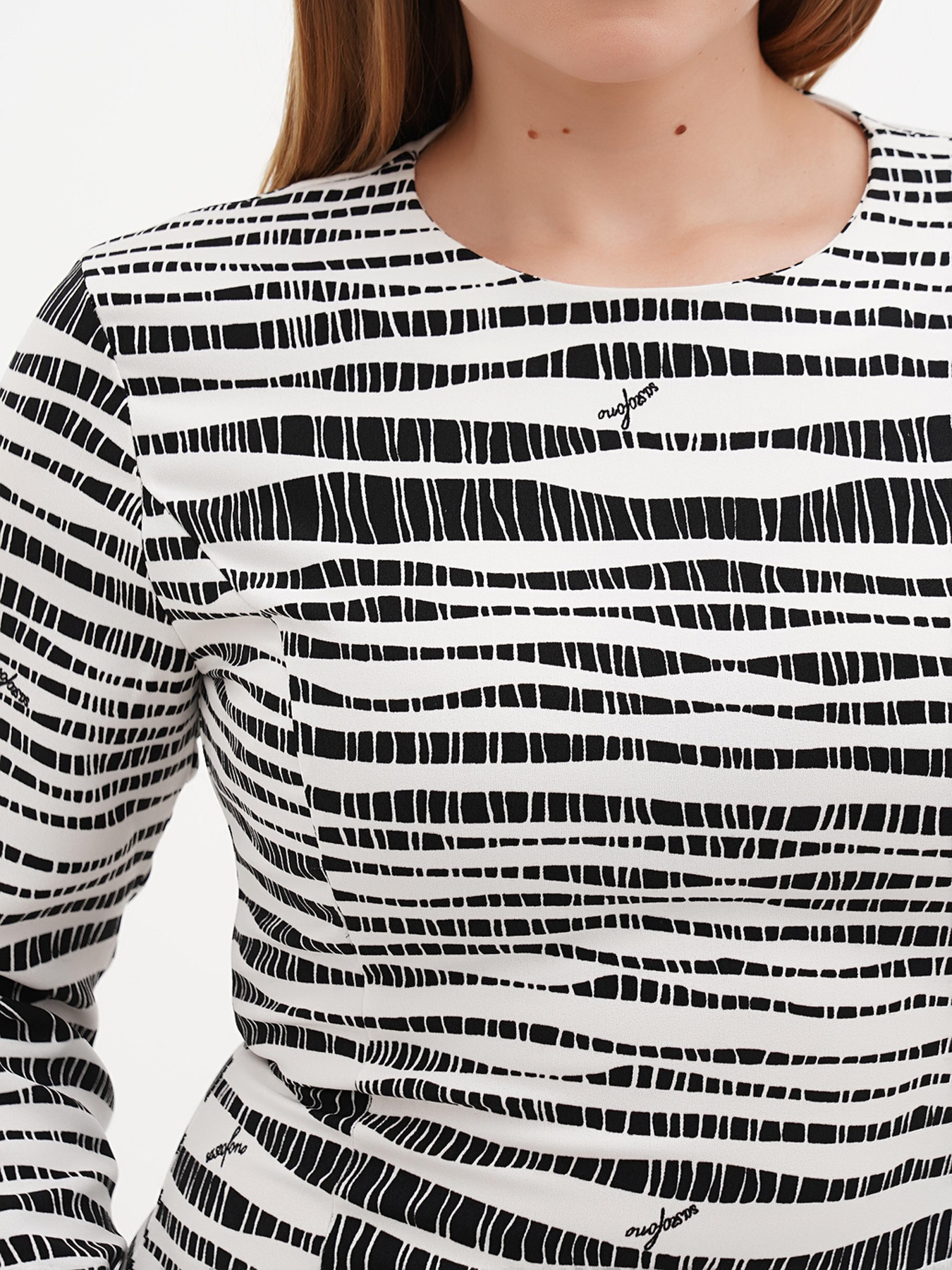 Платье мини Sassofono модель A271-SF-1374_черный Фото