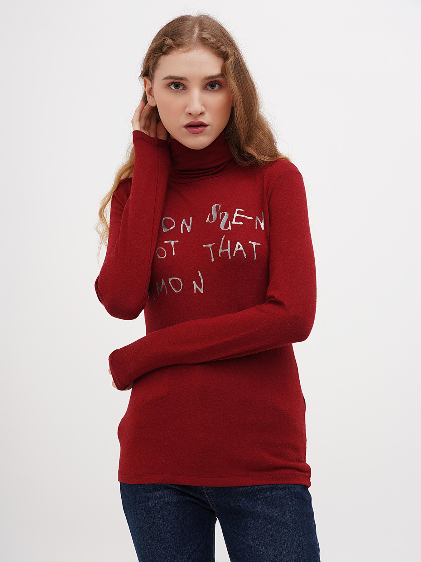 Водолазка Sassofono модель A271-SF-1378_красный Фото