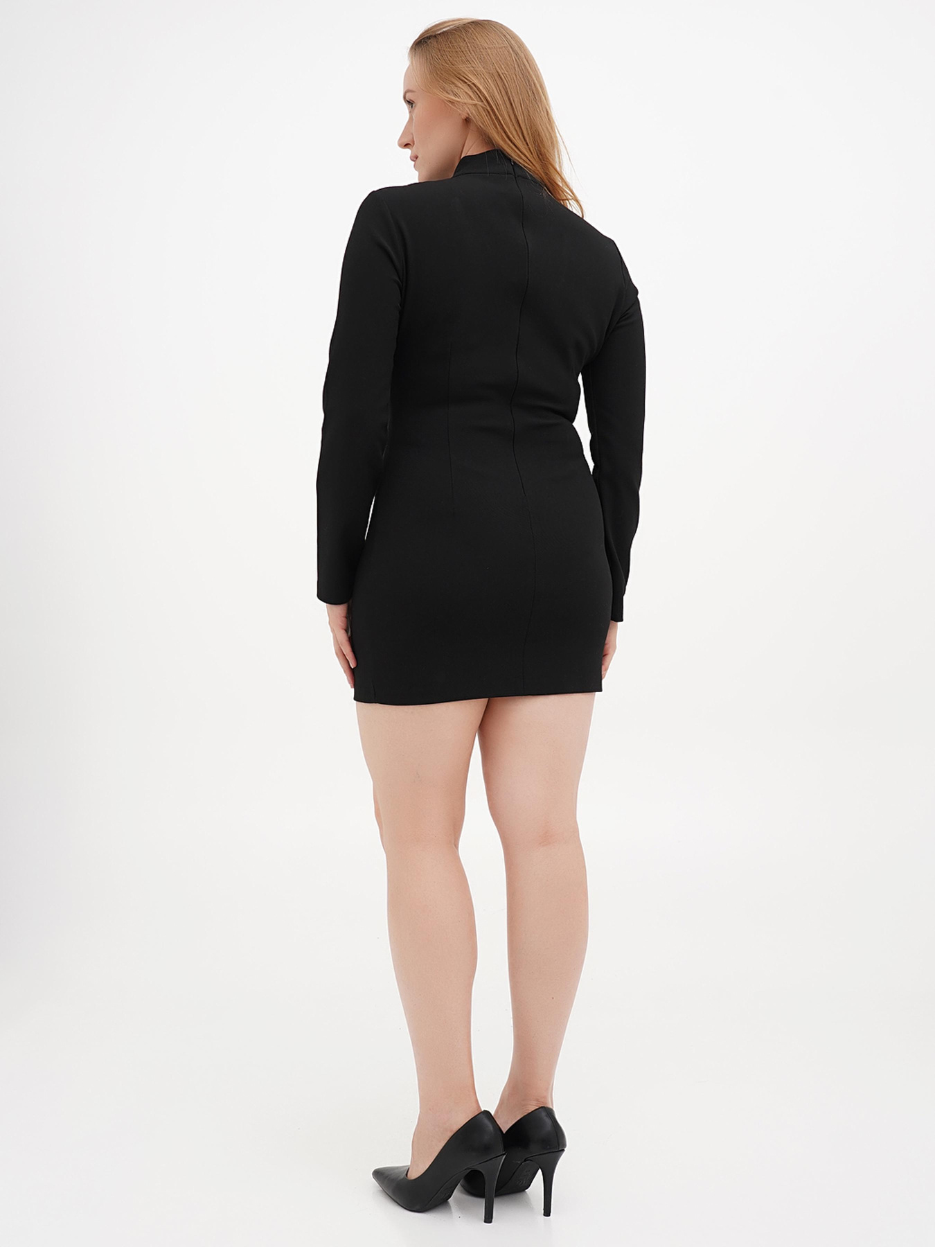 Платье мини Sassofono модель A271-SF-1386_черный Фото