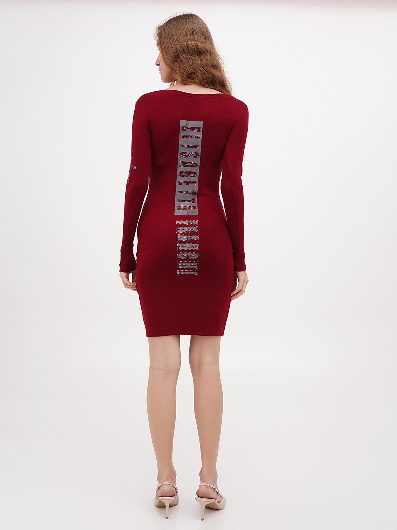 Туника Sassofono модель A271-SC-1474_бордовый Фото