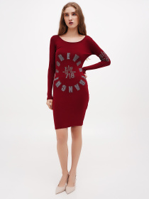 Туника Sassofono модель A271-SC-1474_бордовый Фото