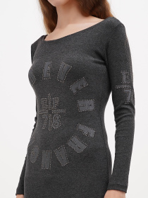 Туника Sassofono модель A271-SC-1474_серый Фото