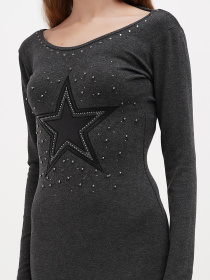 Туника Sassofono модель A271-SC-1480_серый Фото