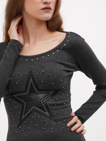 Туніка Sassofono модель A271-SC-1480_серый Фото