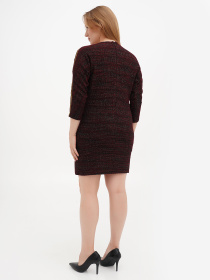 Платье мини Sassofono модель A271-SC-1495_бордовый Платье мини Sassofono модель A271-SC-1495_бордовый Фото