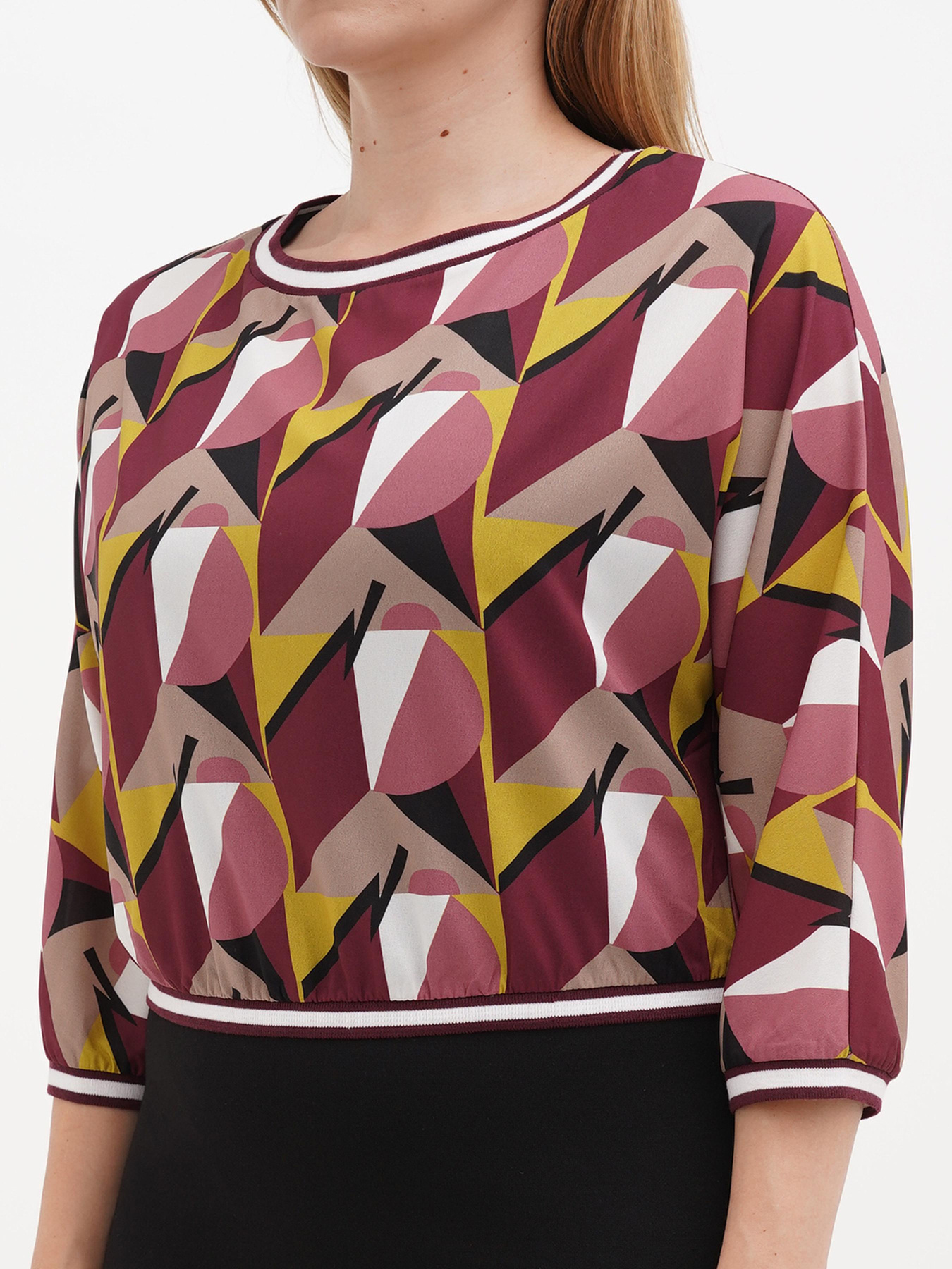 Платье мини Sassofono модель A271-SC-1508_бордовый Фото