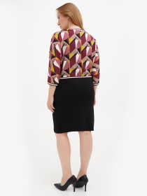 Платье мини Sassofono модель A271-SC-1508_бордовый Фото