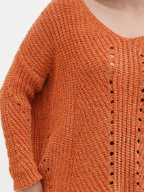 Джемпер Sassofono модель A271-SC-1532_оранжевый Фото