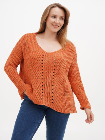 Джемпер Sassofono Модель A271-SC-1532_оранжевый Фото