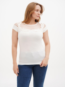 Футболка Sassofono модель A271-SC-1535_молочный Фото