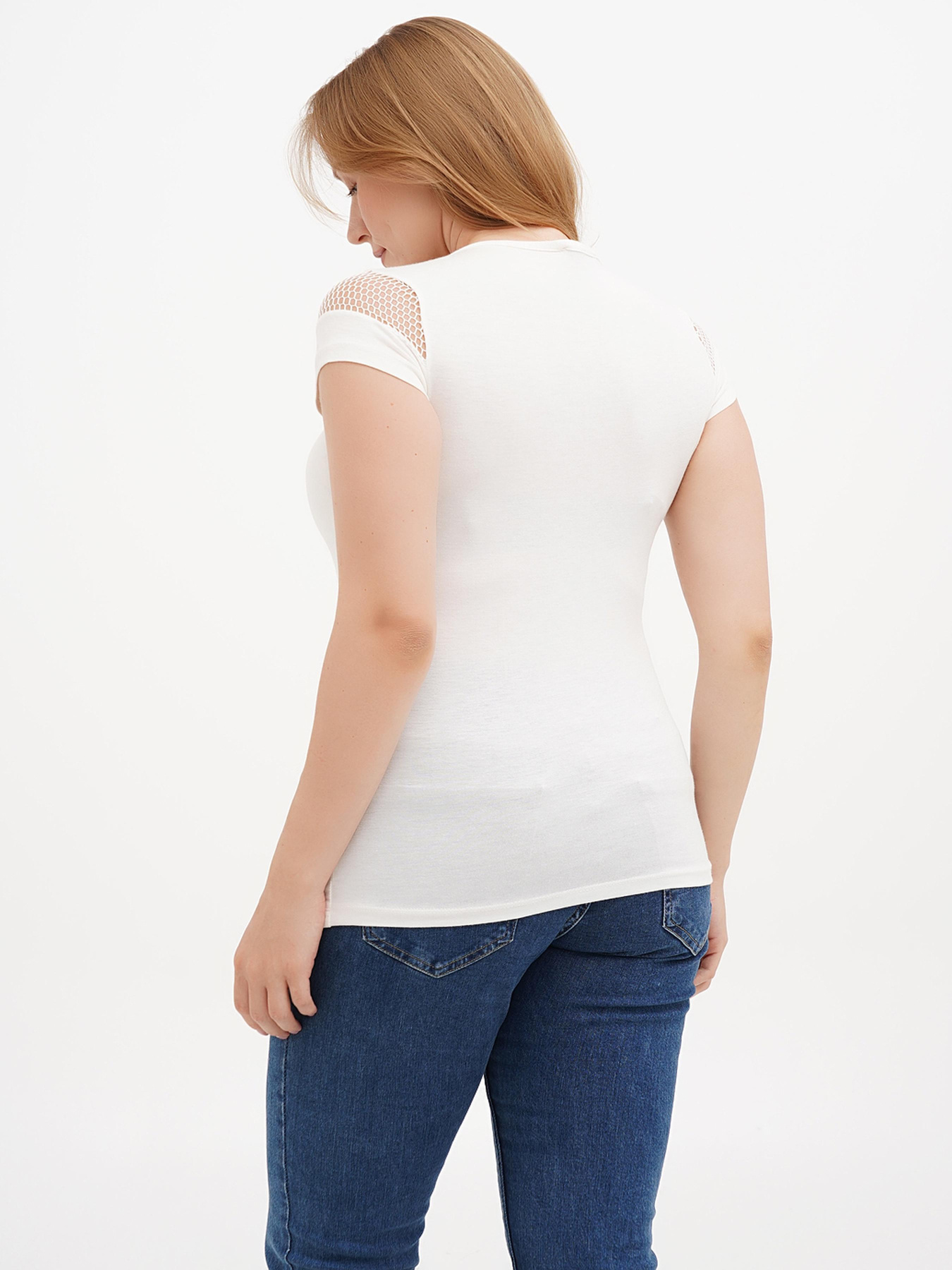 Футболка Sassofono модель A271-SC-1535_молочный Фото