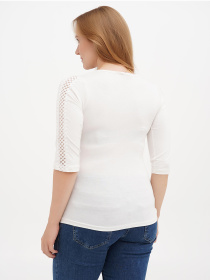 Лонгслів Sassofono модель A271-SC-1540_молочный Фото