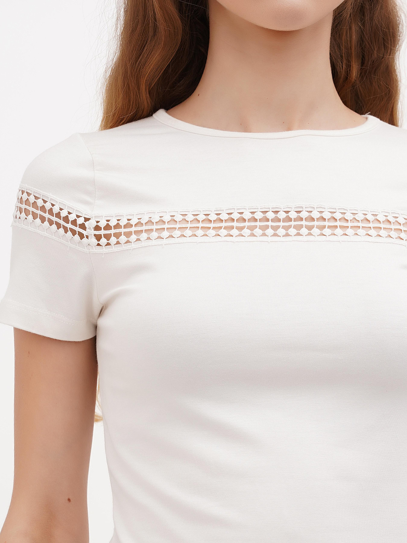 Футболка Sassofono модель A271-SC-1541_молочный Фото