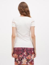 Футболка Sassofono модель A271-SC-1541_молочный Фото