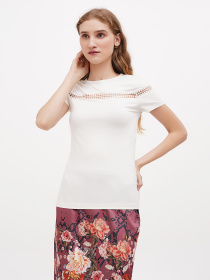 Футболка Sassofono модель A271-SC-1541_молочный Фото