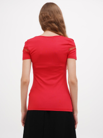 Футболка Sassofono модель A271-SC-1541_красный Фото