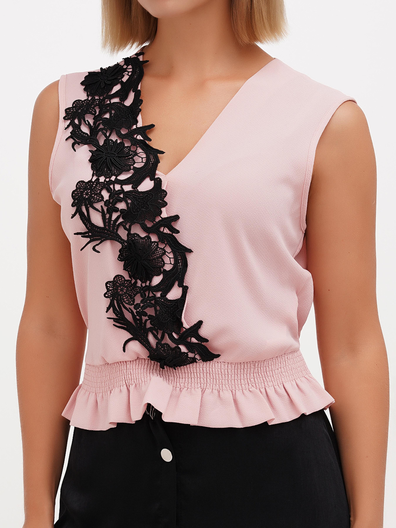 Майка Sassofono модель A271-SC-1545_пудра Фото