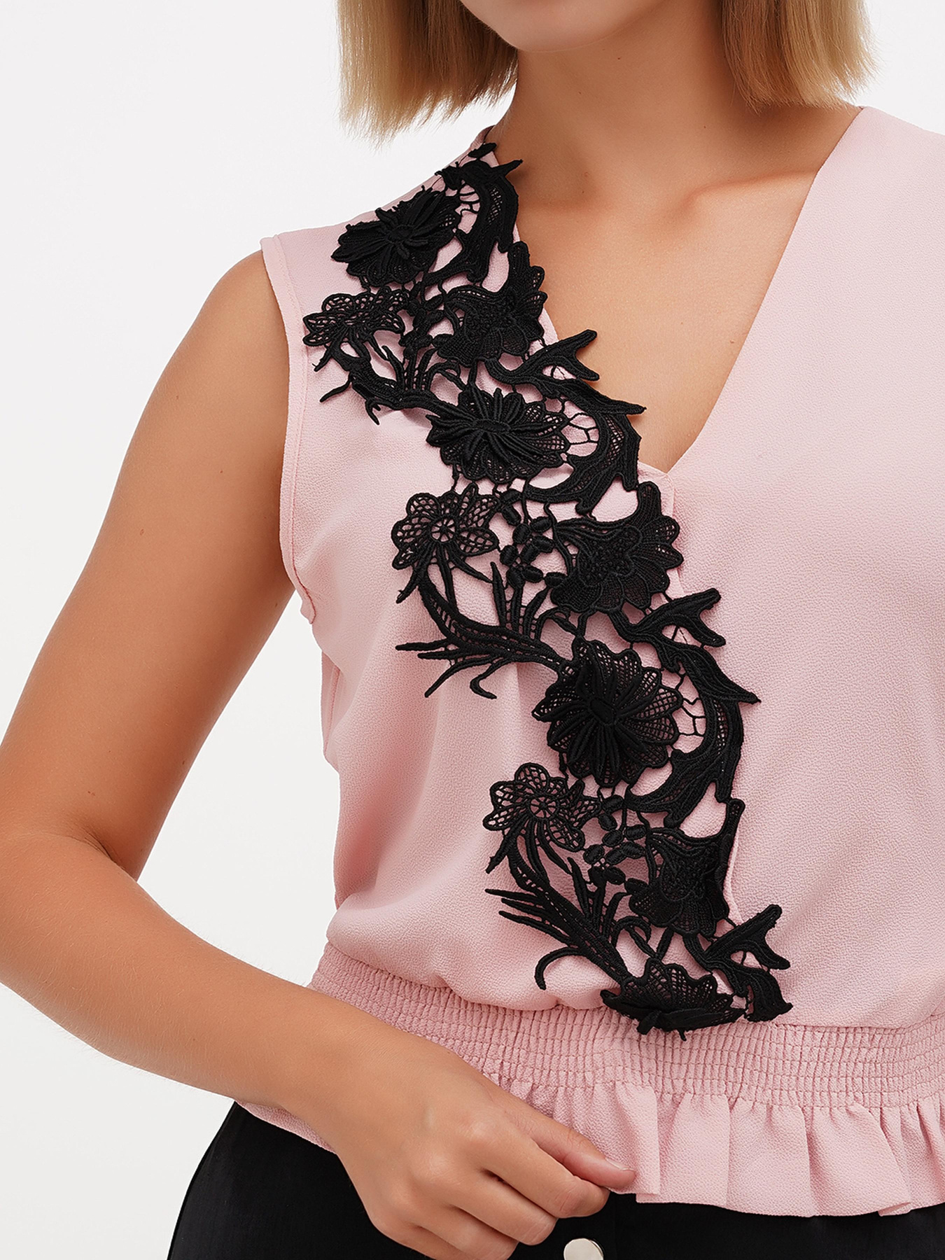 Майка Sassofono модель A271-SC-1545_пудра Фото