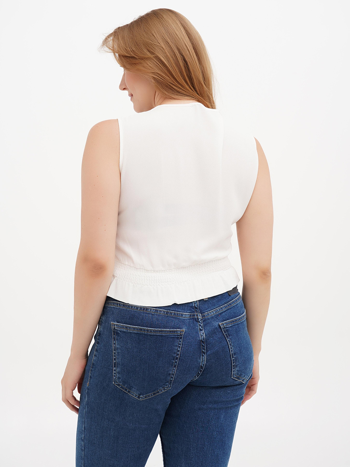 Майка Sassofono модель A271-SC-1545_молочный Фото