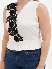 Майка Sassofono модель A271-SC-1545_молочный Фото