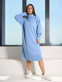 Платье миди ISSA Plus модель 14822_голубой Фото