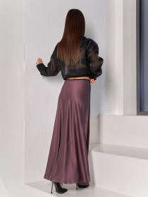 Спідниця максі ISSA Plus модель 14127_коричневый Фото