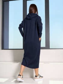 Сукня міді ISSA Plus модель 14825_темно_синий Фото
