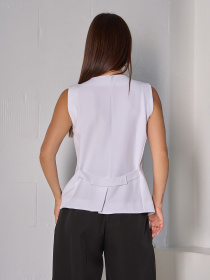 Класичний жилет ISSA Plus модель 14830_белый Фото