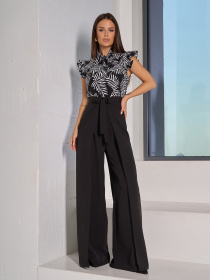 Палаццо ISSA Plus модель 14831_черный Палаццо ISSA Plus модель 14831_черный Фото