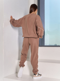 Спортивный костюм ISSA Plus модель SA-558_бежевый Фото