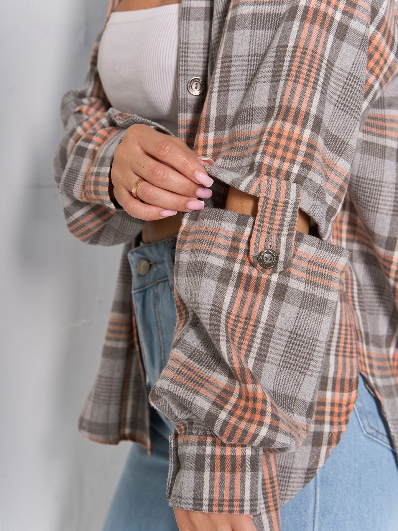 Рубашка ISSA Plus модель SA-554_серый_оранжевый Фото