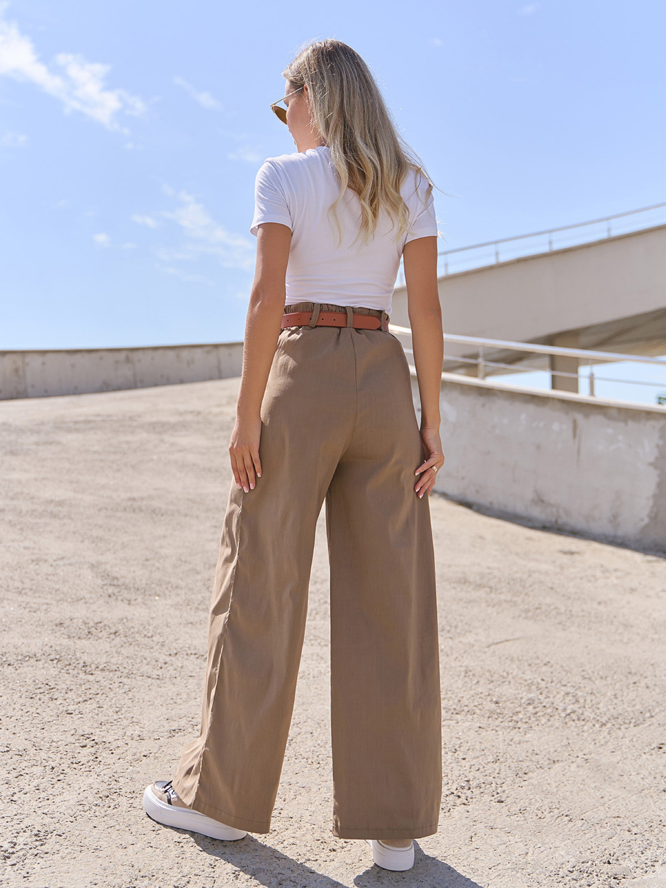 Палаццо ISSA Plus модель 14824_бежевый Фото