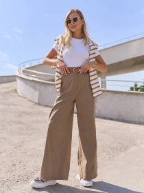 Палаццо ISSA Plus модель 14824_бежевый Фото