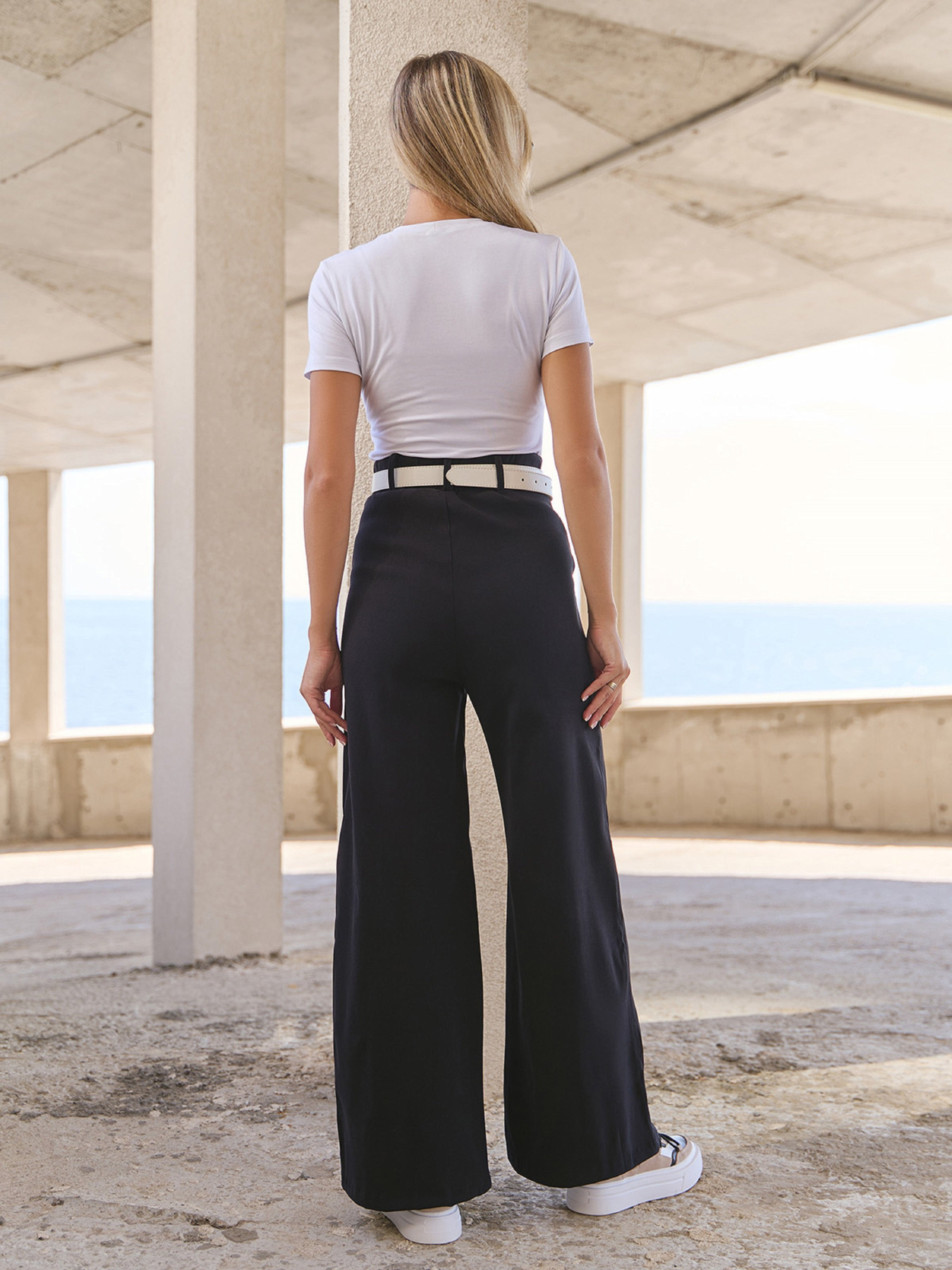 Брюки палаццо ISSA Plus модель 14824_черный Фото