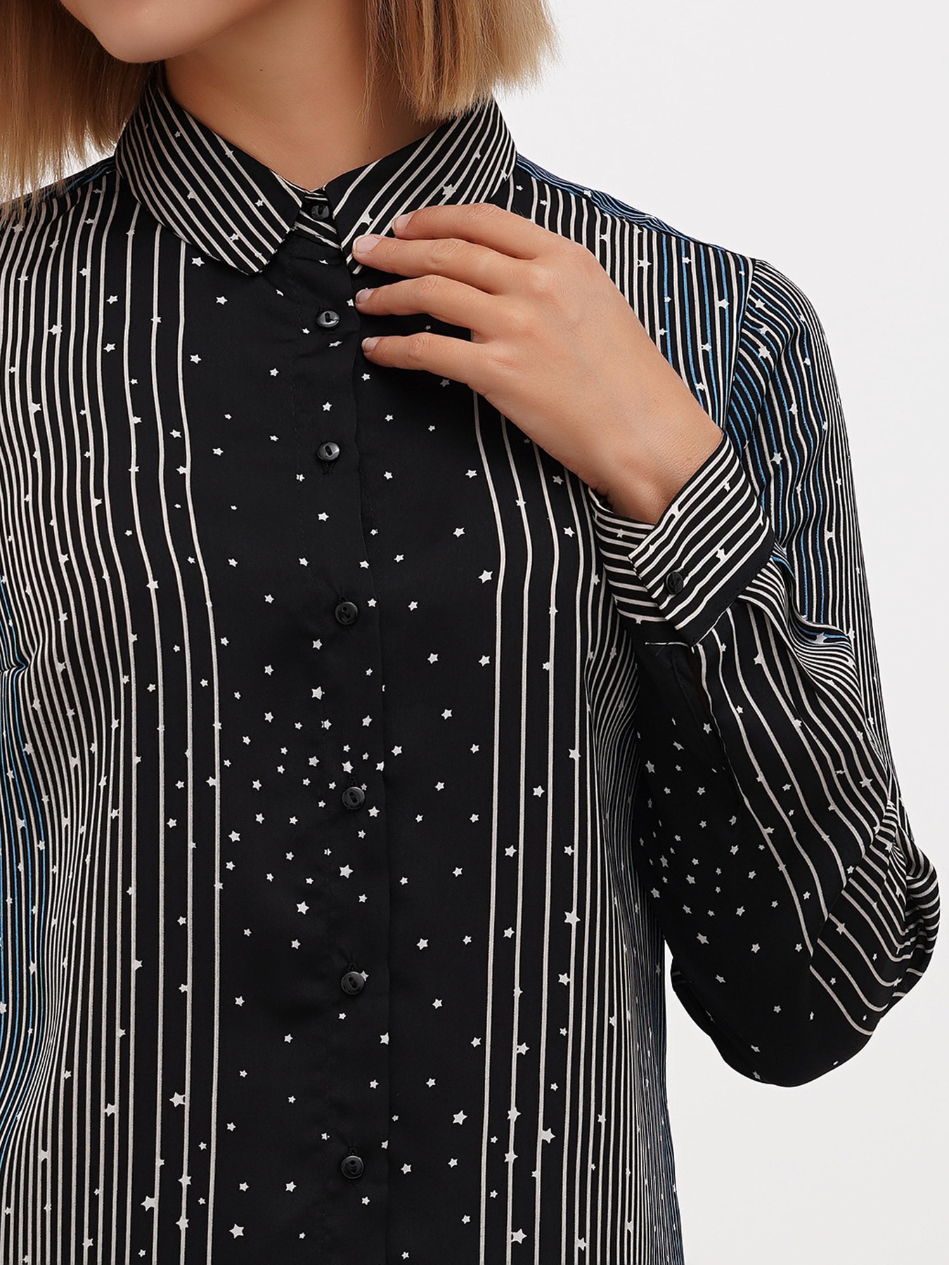 Сорочка повсякденна Sassofono модель A271-SC-1574_голубой Фото