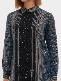 Сорочка повсякденна Sassofono модель A271-SC-1574_голубой Фото