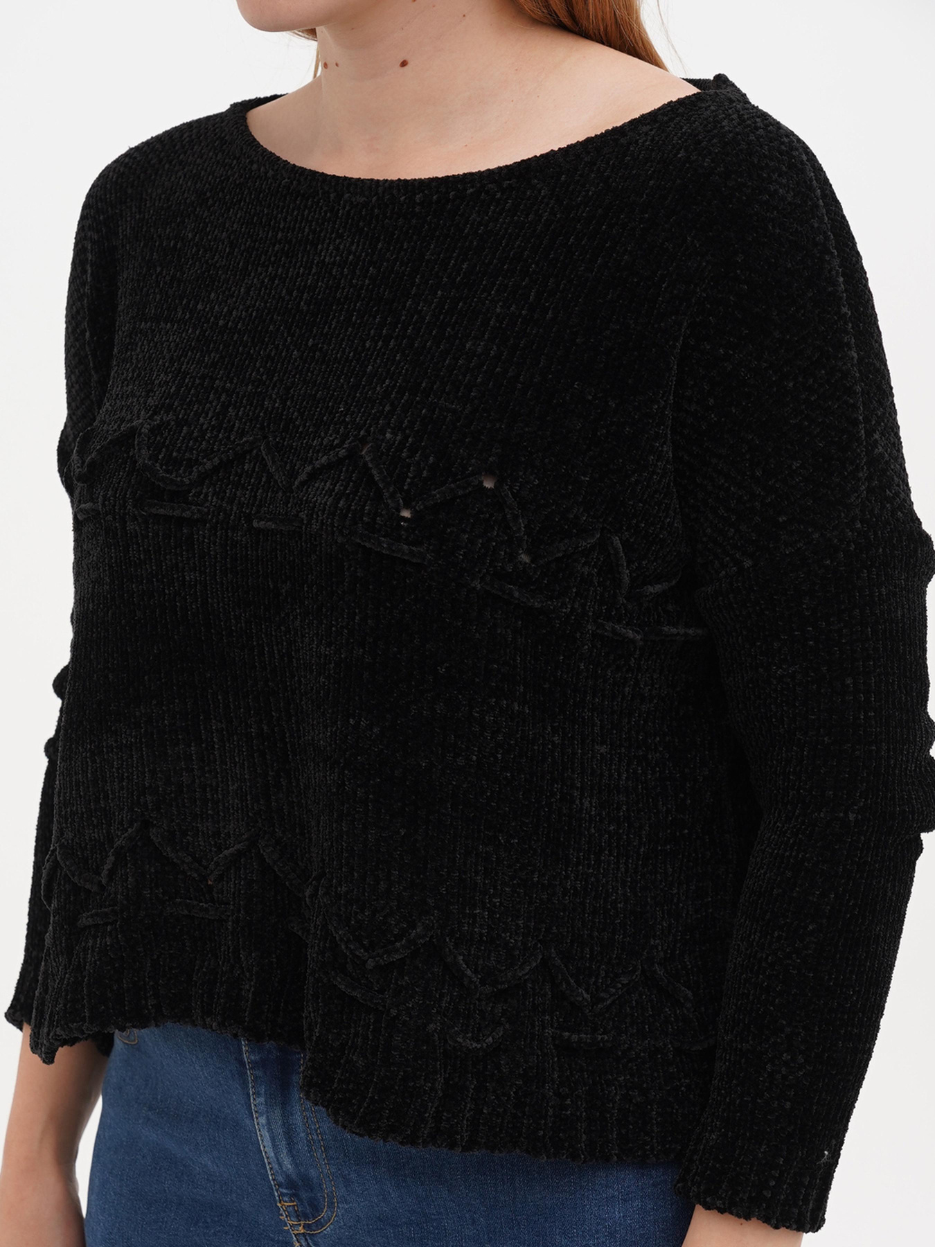 Джемпер Sassofono модель A271-SC-1587_черный Фото