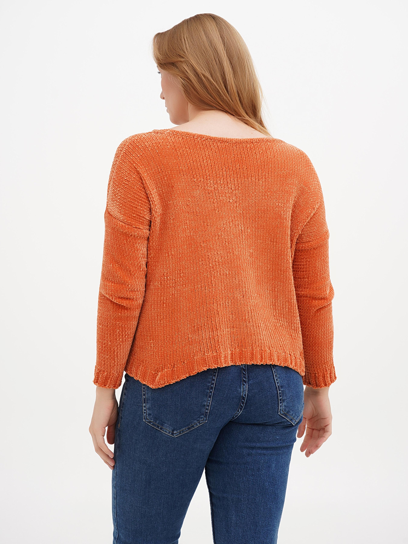 Джемпер Sassofono модель A271-SC-1587_оранжевый Фото