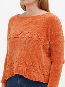 Джемпер Sassofono модель A271-SC-1587_оранжевый Фото