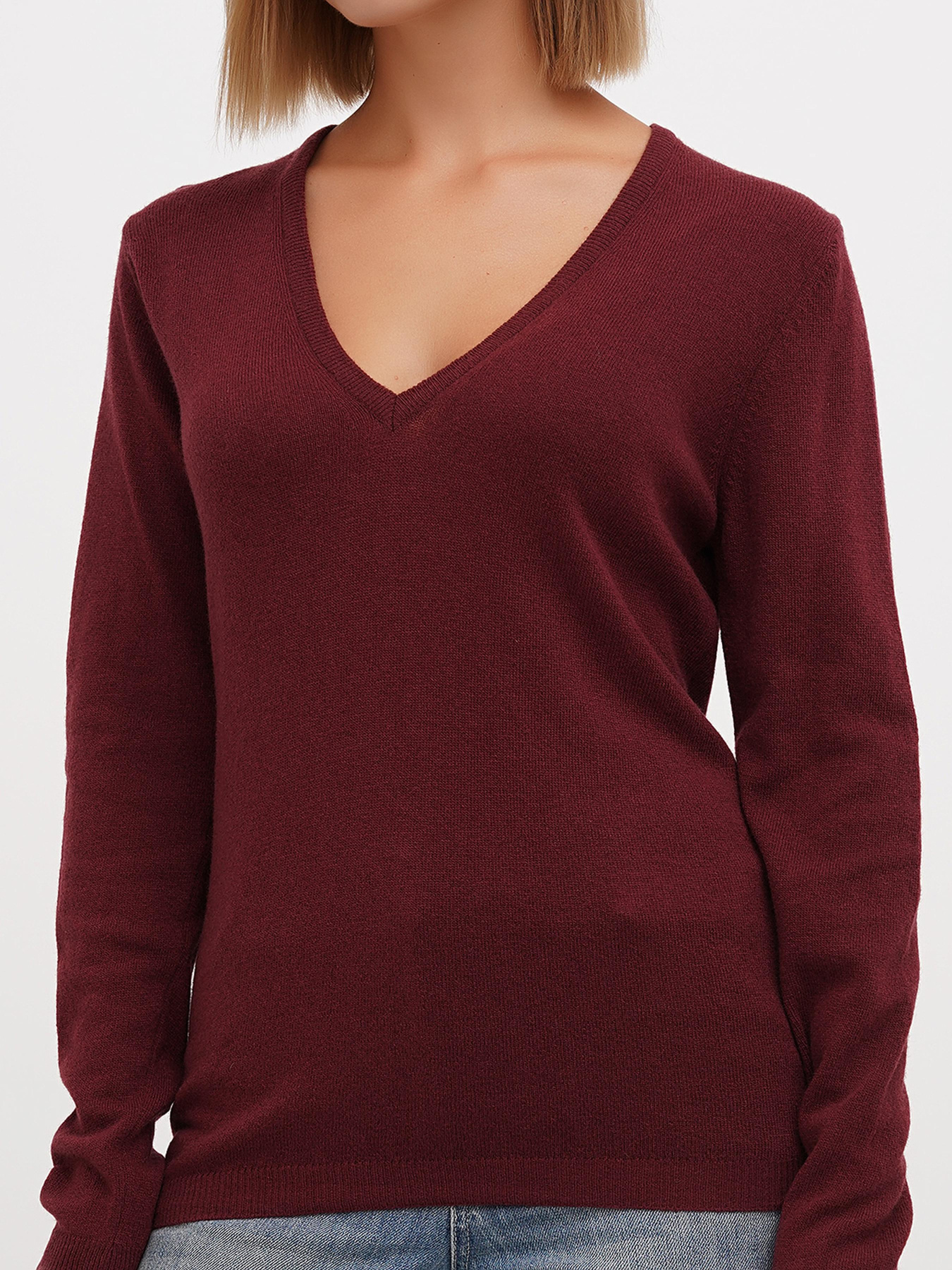 Джемпер Sassofono модель A271-SF-1399_бордовый Фото