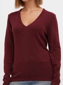 Джемпер Sassofono модель A271-SF-1399_бордовый Фото